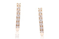 Aretes marca Carranza y Carranza con diamantes en oro amarillo de 18k